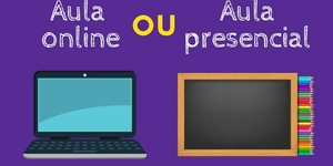 Qual é a diferença entre aula presencial e online?