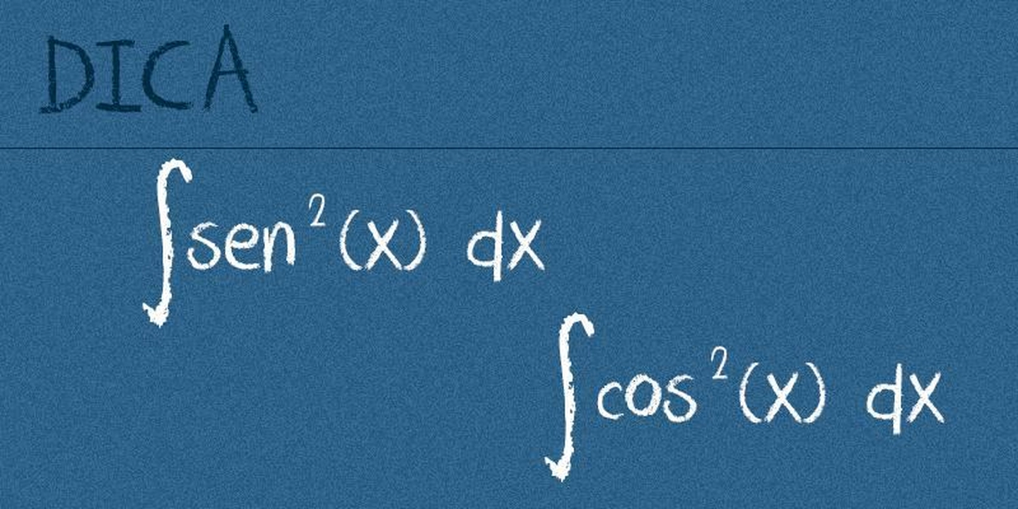 DICA - Resolvendo integrais das funções sen(x) e cos(x) ao q