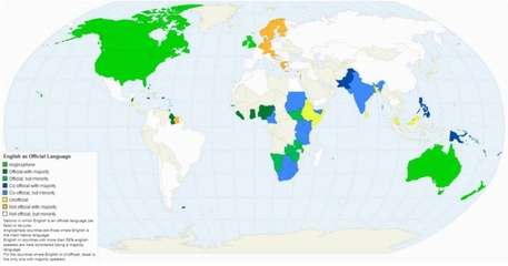 Países onde a língua inglesa é falada