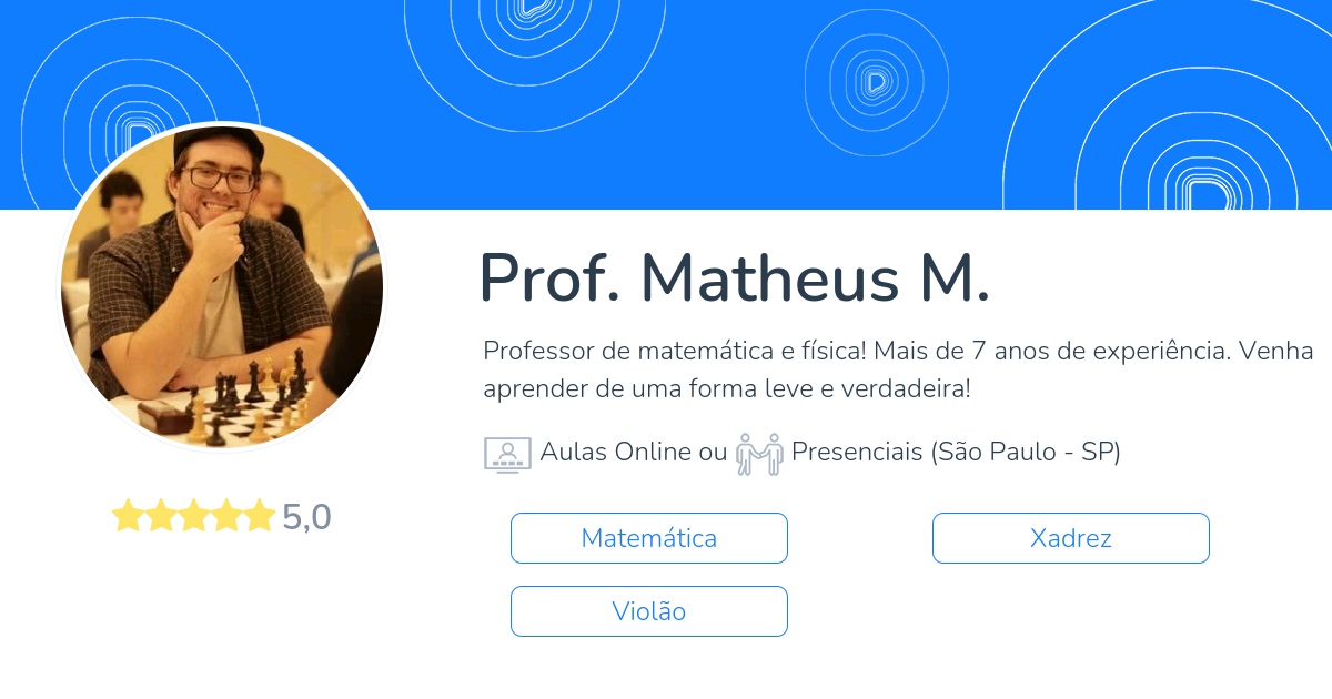 Venha aprender xadrez! Aulas podem ser on-line ou presenciais