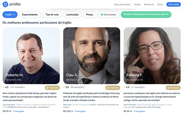 Site Profes - Busca de professor